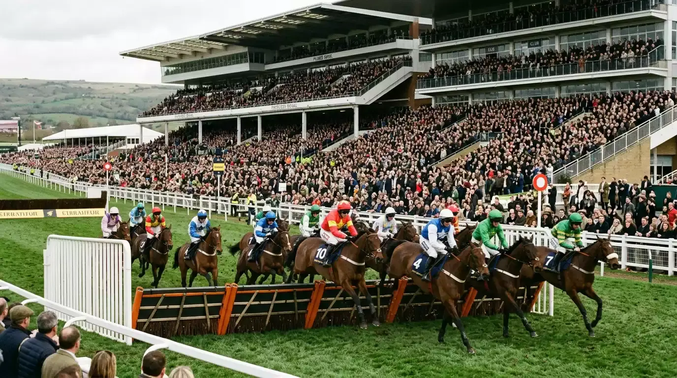 The Cheltenham Festival roar at the start of the Supreme Novices Hurdle on day one of the meeting